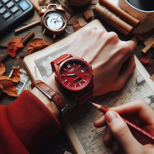 Casio Red Watch for women - Image 3